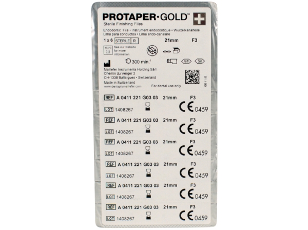 PROTAPER Gold F3 21mm 6pcs
